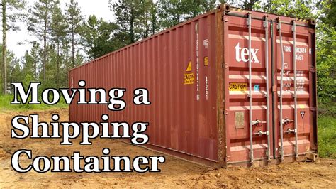 40 foot shipping container moved by skid steer|can you move a shipping container.